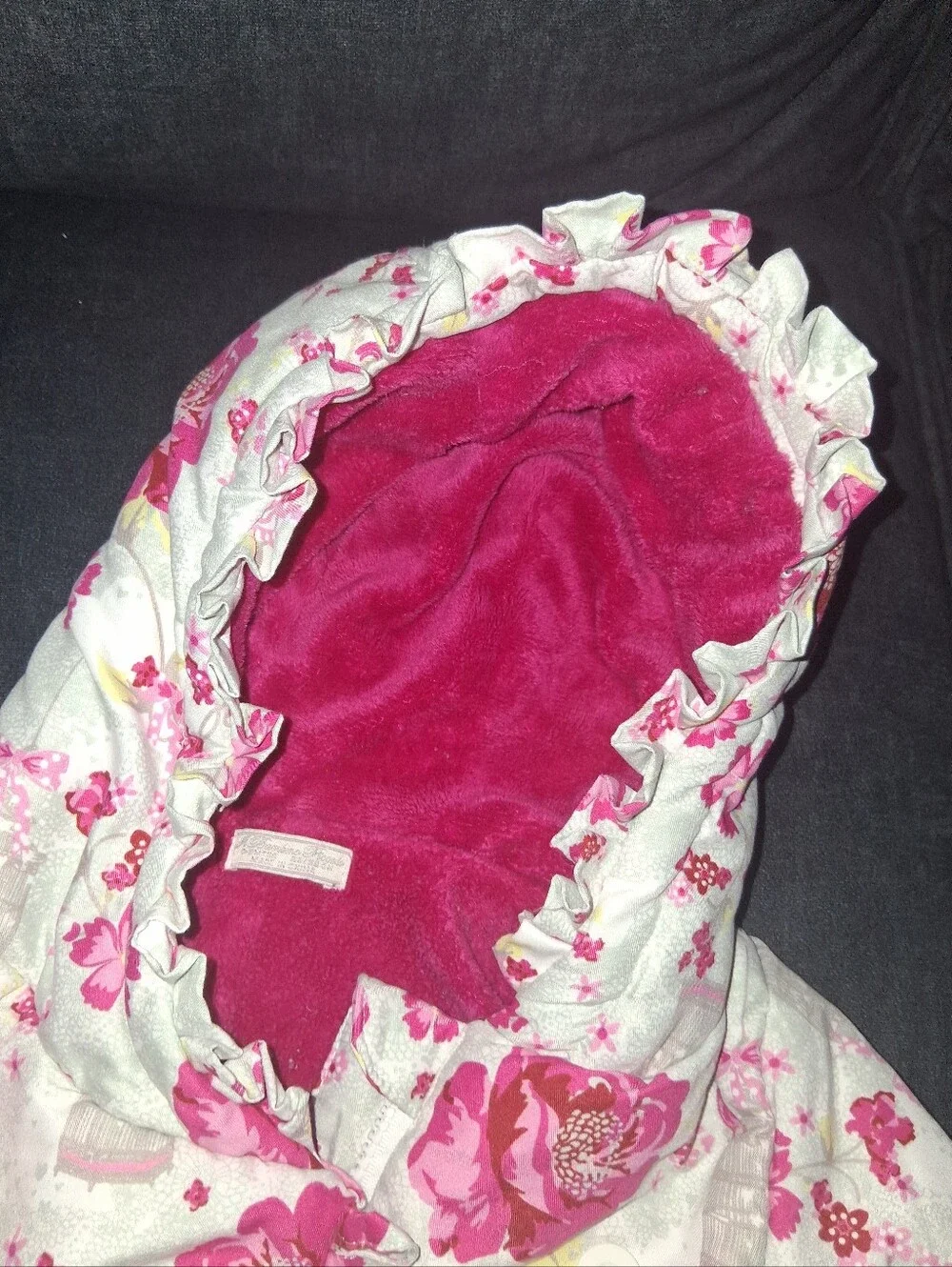 Janie and Jack Pink Floral Hooded Snow Outtfit